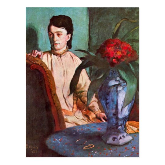 Edgar Degas - Seated woman Postcard