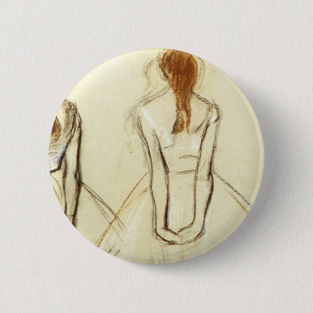 Edgar Degas: Study for the Little Dancer 2 Inch Round Button (Front)