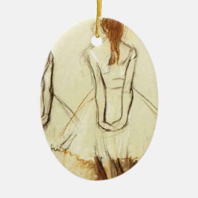 Edgar Degas: Study for the Little Dancer Ceramic Ornament (Front)