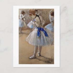 Edgar Degas   Study of a Dancer   New Address Announcement Postcard
