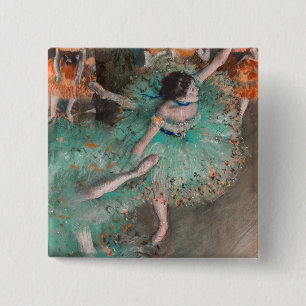 Edgar Degas - Swaying Dancer / Dancer in Green 2 Inch Square Button