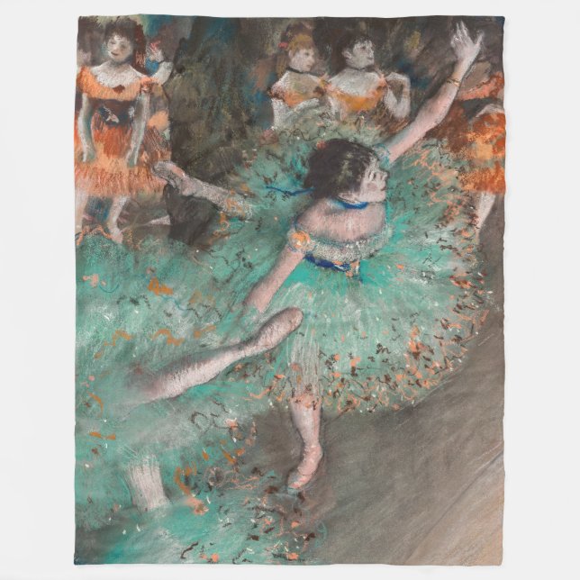 Edgar Degas - Swaying Dancer / Dancer in Green Fleece Blanket (Front)