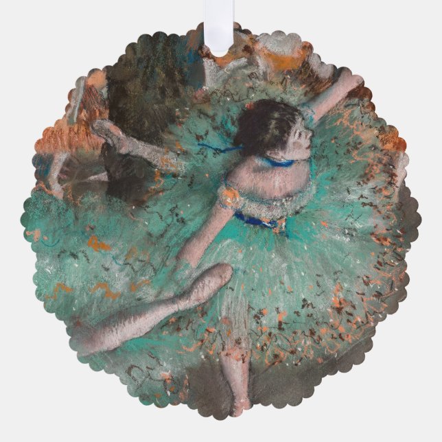 Edgar Degas - Swaying Dancer / Dancer in Green Ornament Card (Front)