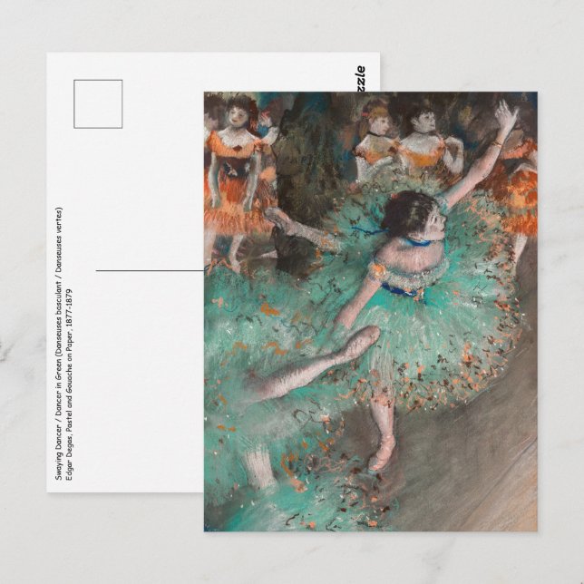 Edgar Degas - Swaying Dancer / Dancer in Green Postcard (Front/Back)