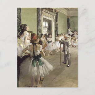 Edgar Degas The Ballet Class New Address Announcement Postcard
