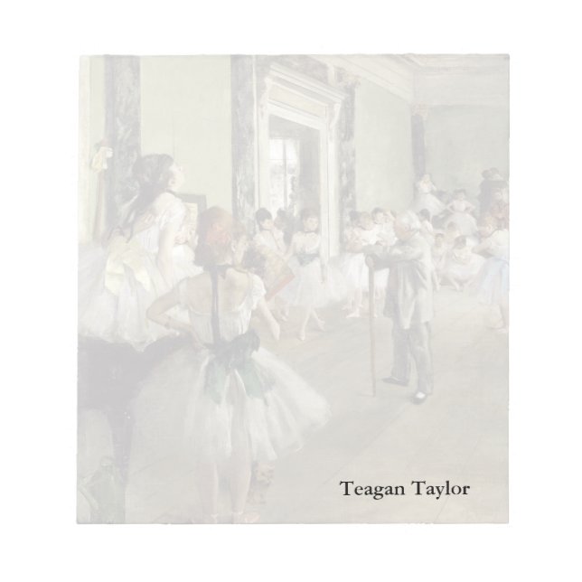 Edgar Degas | The Ballet Class Notepad (Front)