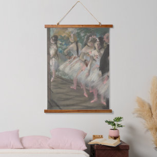 Edgar Degas The Ballet Old Famous Art Wood Wall Hanging Tapestry