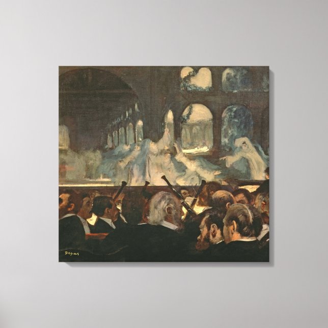 Edgar Degas | The ballet scene, Meyerbeer's opera Canvas Print (Front)