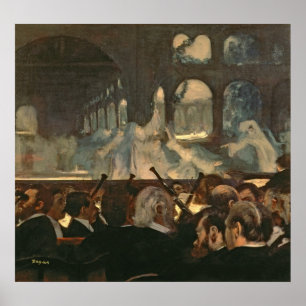 Edgar Degas   The ballet scene, Meyerbeer's opera Poster