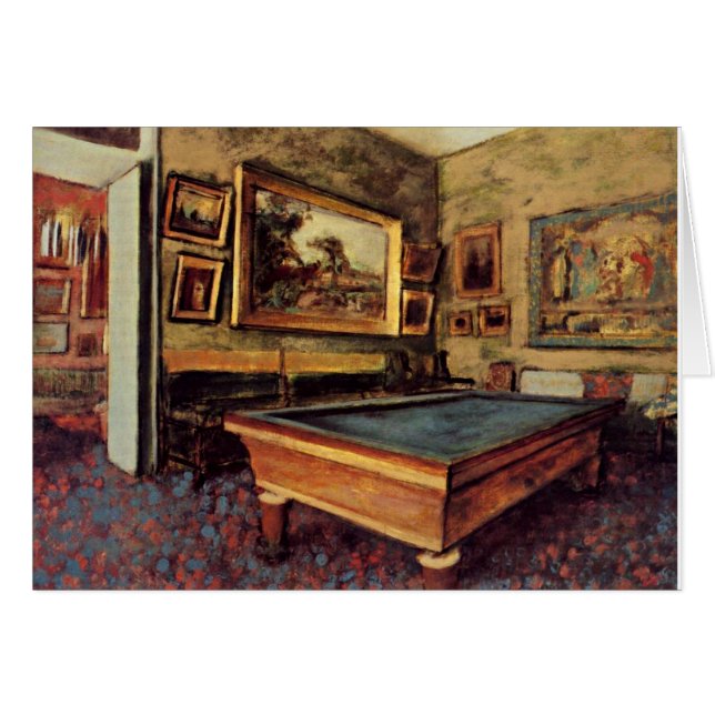 Edgar Degas, The Billiard Room (Devant horizontal)