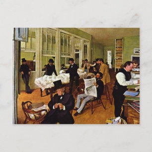 Edgar Degas - The cotton exchange Postcard