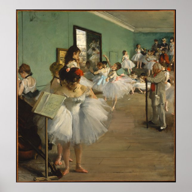 EDGAR DEGAS - The dance class 1874 Poster (Front)