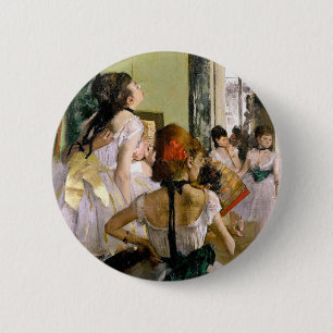 Edgar Degas The Dance Class 2 Inch Round Button