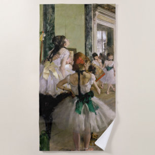 Edgar Degas - The Dance Class Beach Towel