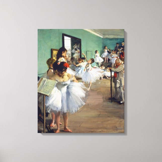 Edgar Degas - The Dance Class Canvas Print (Front)