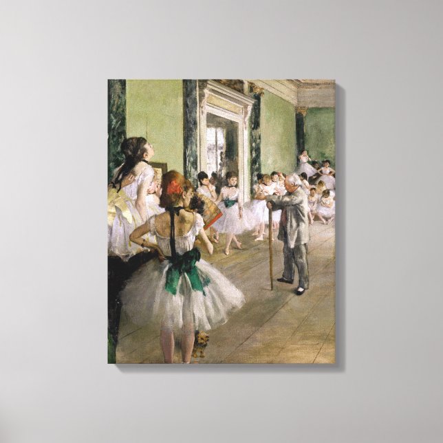 Edgar Degas - The Dance Class Canvas Print (Front)