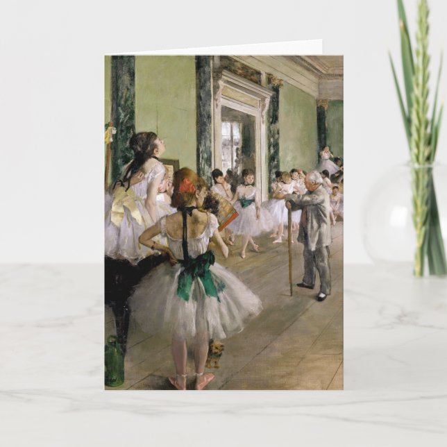Edgar Degas - The Dance Class Card (Front)