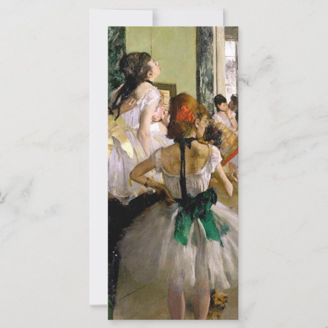 Edgar Degas The Dance Class Card (Front)