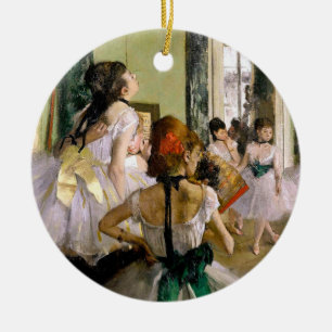 Edgar Degas The Dance Class Ceramic Ornament