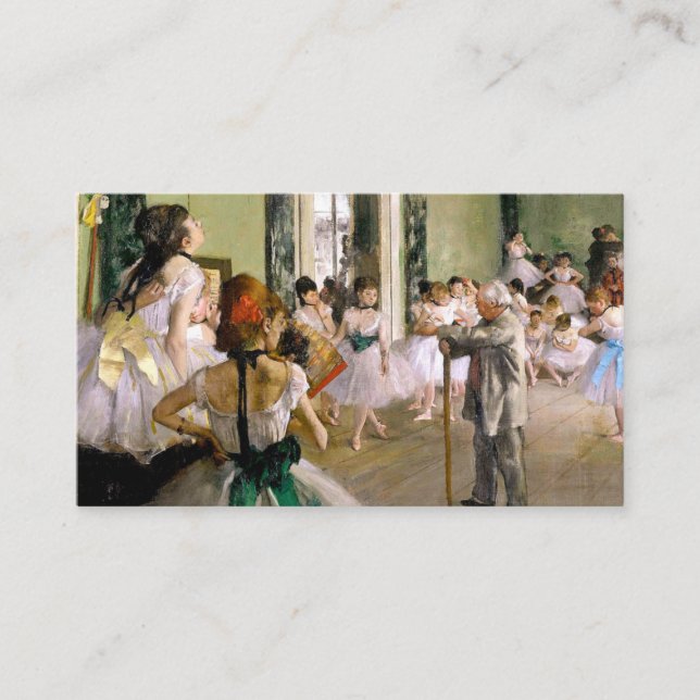 Edgar Degas The Dance Class Enclosure Card (Front)