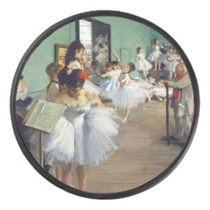 Edgar Degas - The Dance Class Hockey Puck