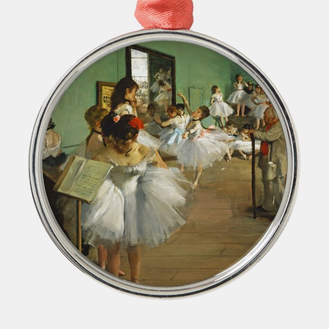 Edgar Degas The Dance Class Metal Ornament (Front)