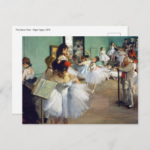 Edgar Degas - The Dance Class Postcard