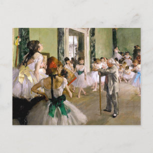 Edgar Degas The Dance Class Postcard