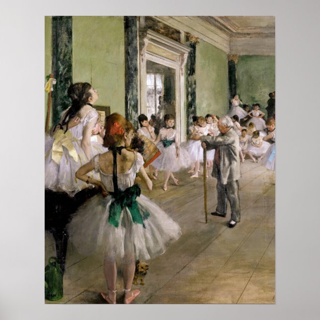Edgar Degas - The Dance Class Poster (Front)