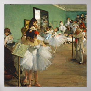 Edgar Degas The Dance Class Poster