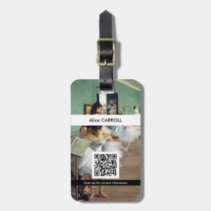 Edgar Degas - The Dance Class - QR Code Luggage Tag