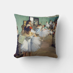 Edgar Degas - The Dance Class Throw Pillow