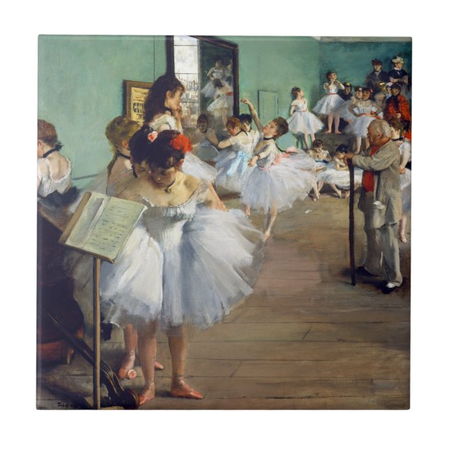 Edgar Degas - The Dance Class Tile (Front)