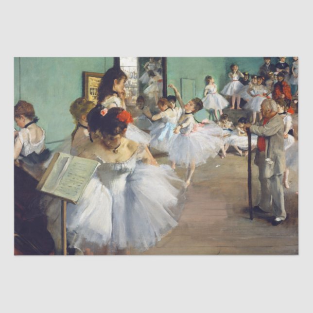 Edgar Degas - The Dance Class Tissue Paper (Front)