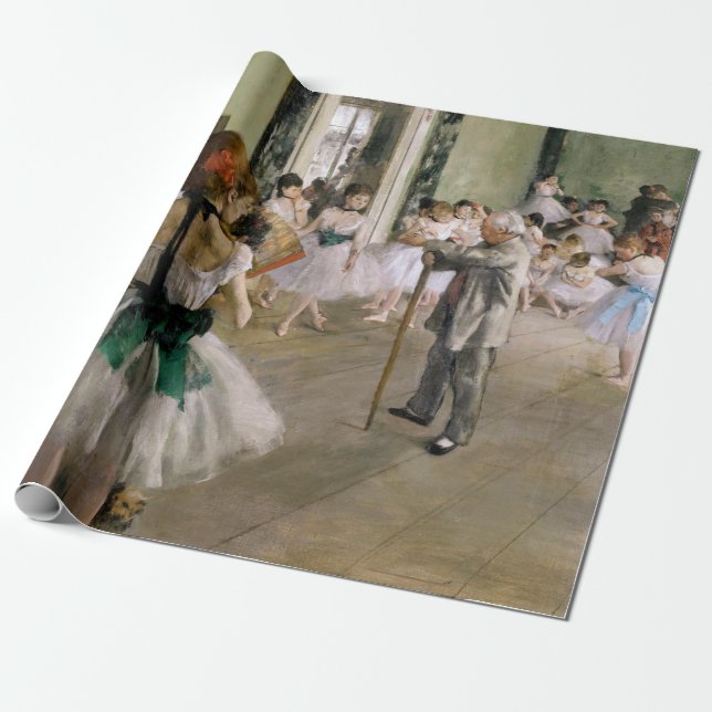Edgar Degas - The Dance Class Wrapping Paper (Unrolled)