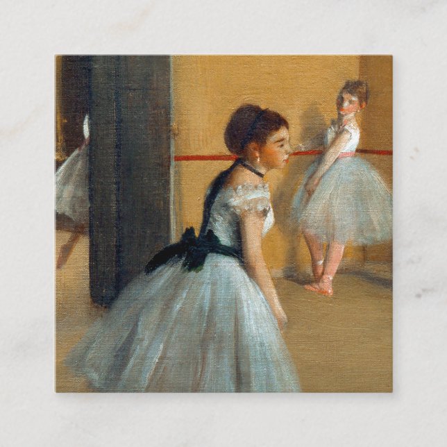 Edgar Degas The Dance Foyer at the Opera Enclosure Card (Front)