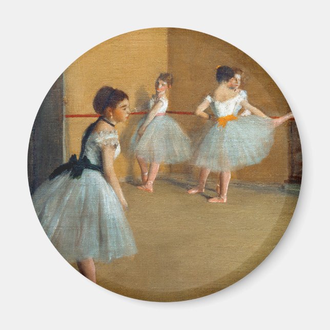 Edgar Degas The Dance Foyer at the Opera Magnet (Front)