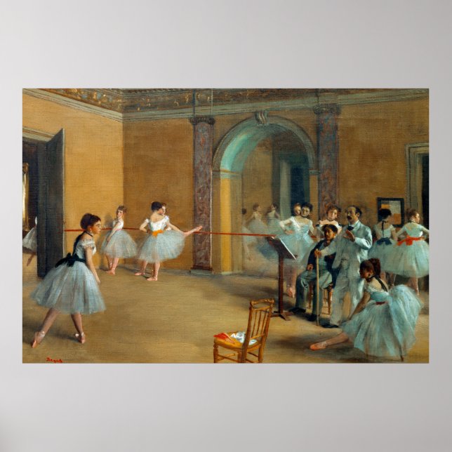 Edgar Degas The Dance Foyer at the Opera Poster (Front)