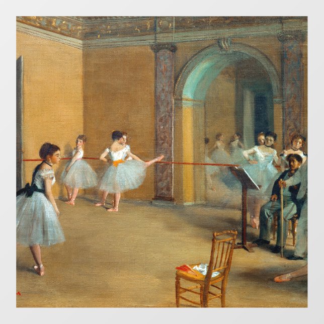 Edgar Degas The Dance Foyer at the Opera Window Cling (Sheet)