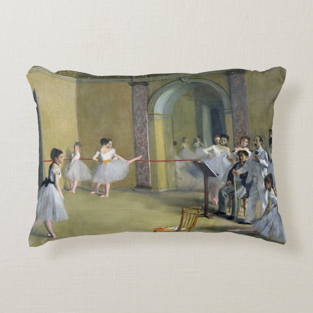 Edgar Degas | The Dance Foyer Decorative Pillow (Front)