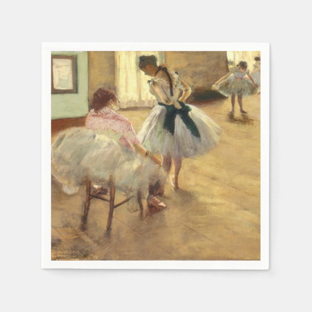 Edgar Degas The Dance Lesson Napkin (Front)