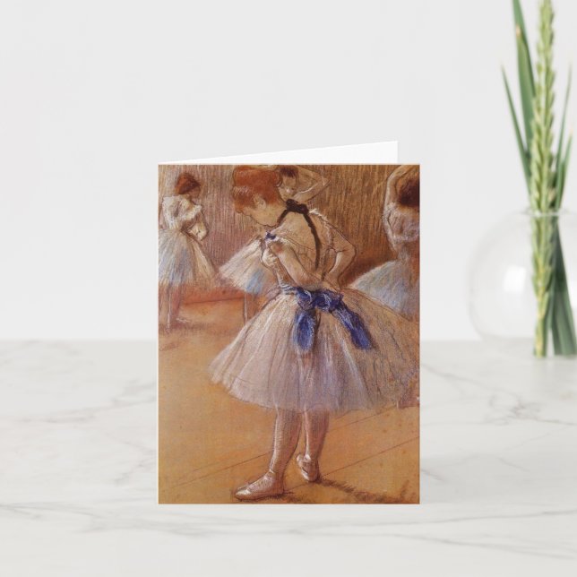 Edgar Degas "The Dance Studio"  BLANK Note Card (Front)
