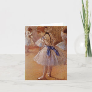 Edgar Degas "The Dance Studio" BLANK Note Card