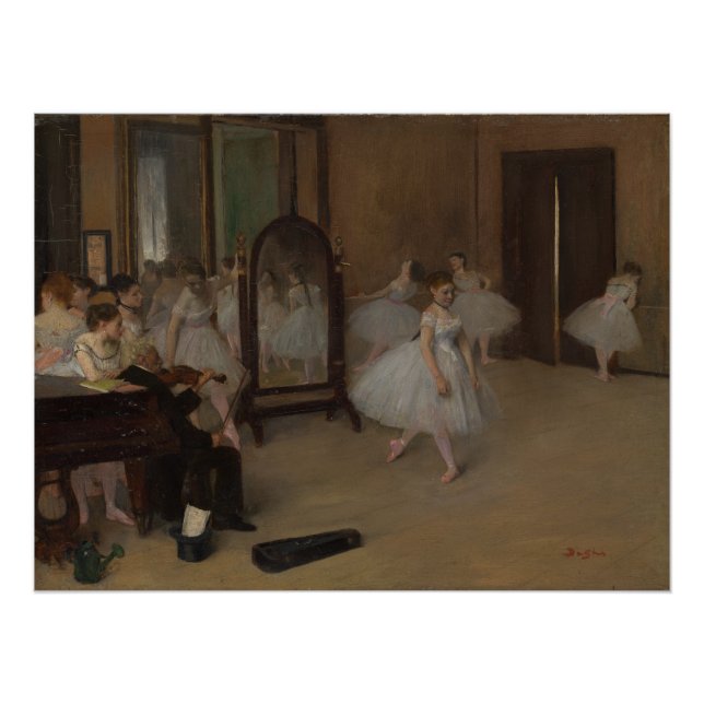 Edgar Degas | The Dancing Class Ballet Poster (Front)