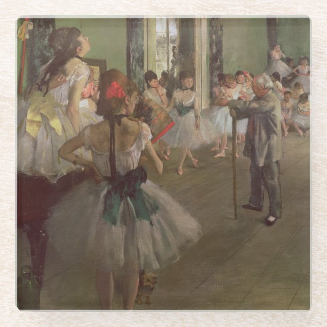 Edgar Degas | The Dancing Class, c.1873-76 Glass Coaster (Front)