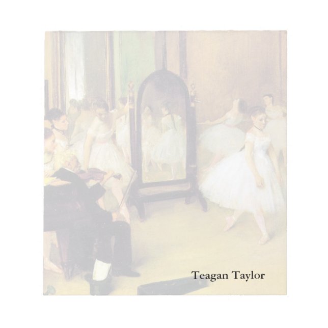 Edgar Degas | The Dancing Class Notepad (Front)