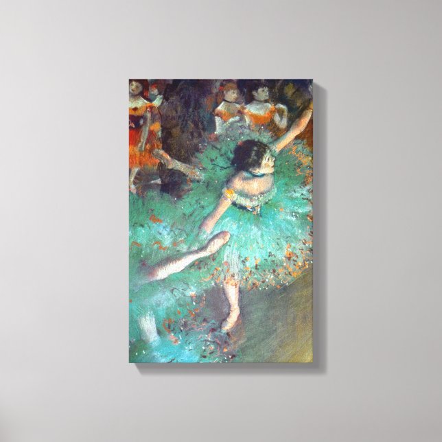 Edgar Degas - The Green Dancers - Ballet Dance Canvas Print (Front)