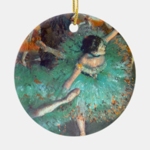 Edgar Degas - The Green Dancers - Ballet Dance Ceramic Ornament