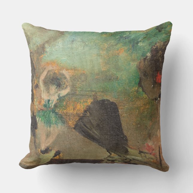 Edgar Degas | The Loge, c.1883 Throw Pillow (Front)