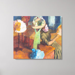 Edgar Degas - The Millinery Shop Canvas Print